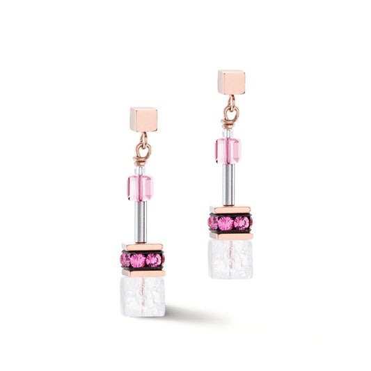 Pendant d'oreilles Acier inoxydable rosé PVD