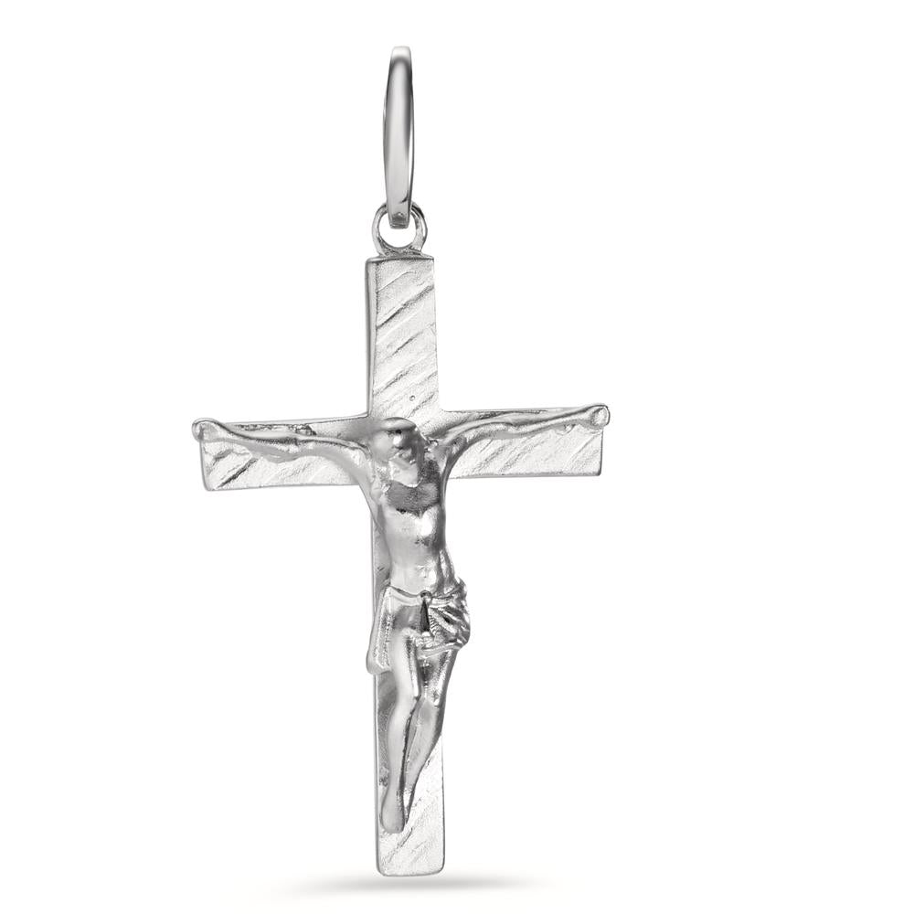 Pendentif Argent Rhodié Croix