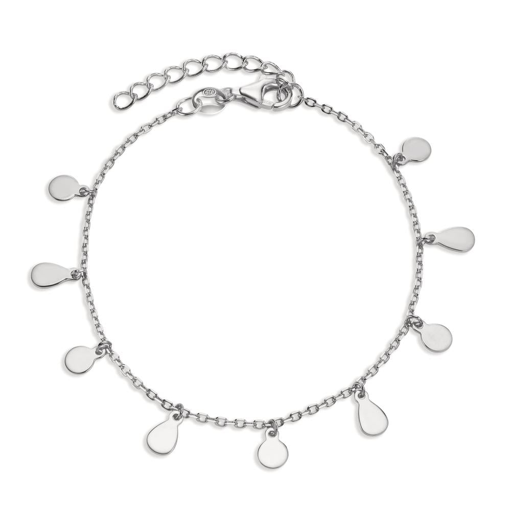 Bracciale Argento Zirconia rodiato 16-19 cm