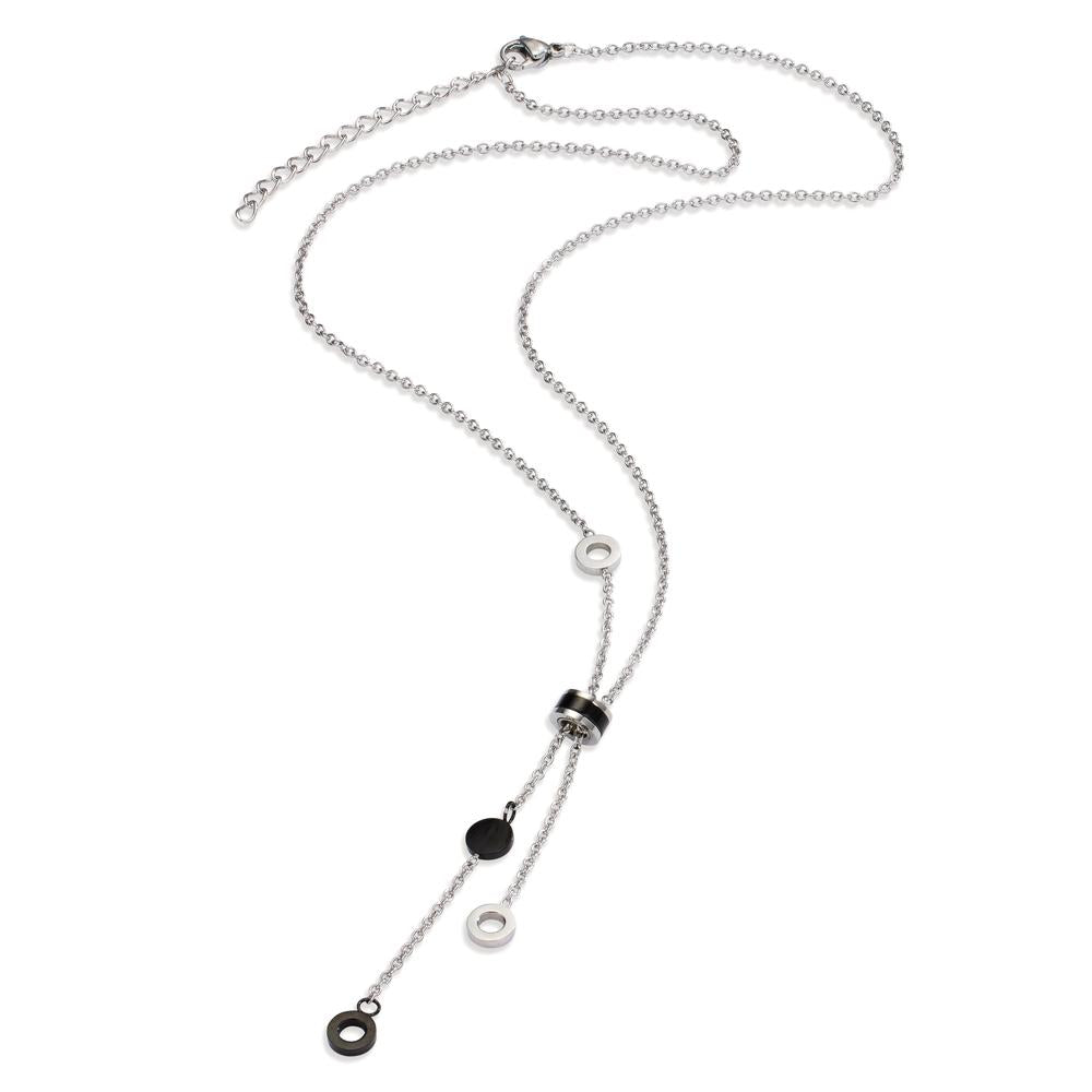 Collier Acier inoxydable noir PVD 43-48 cm