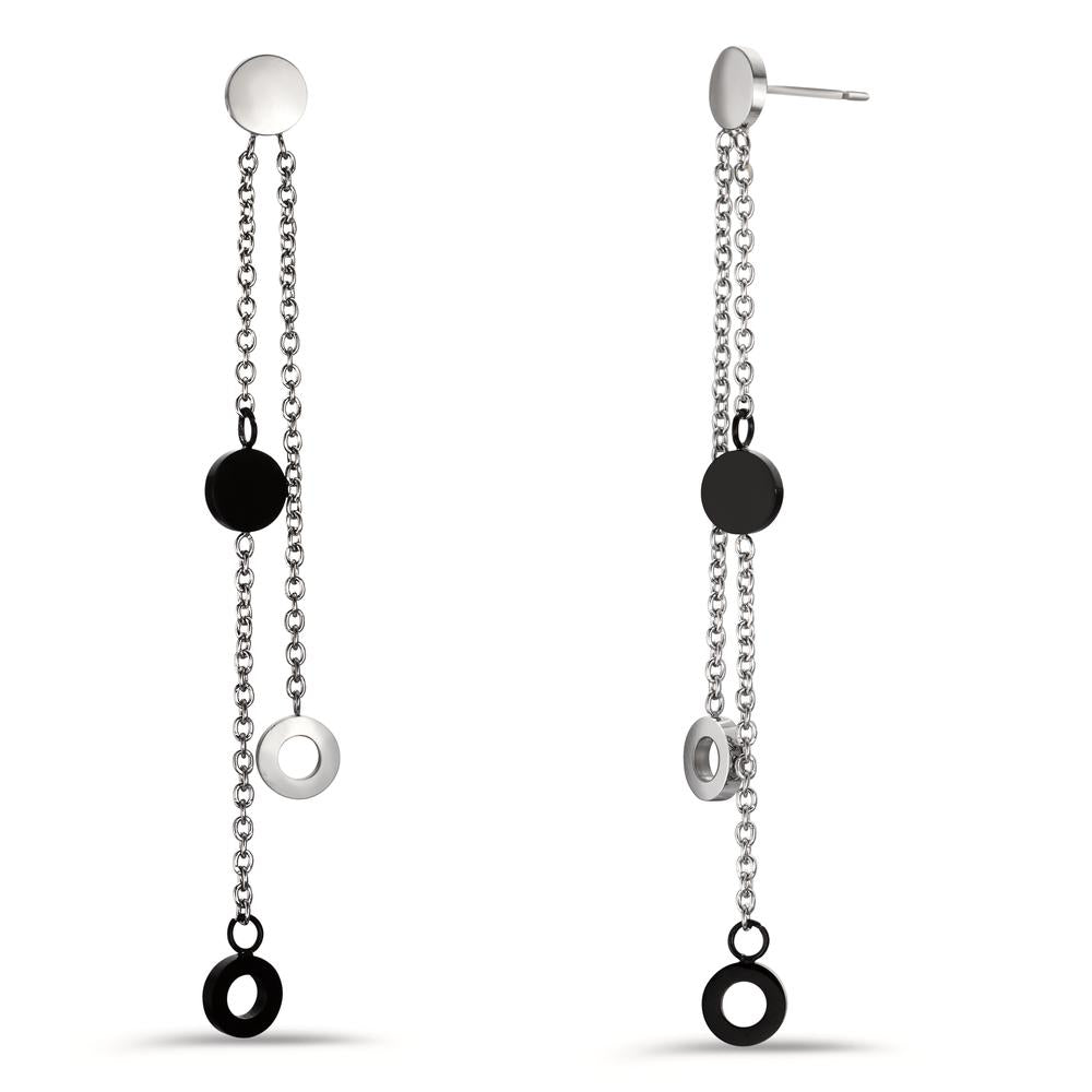 Pendant d'oreilles Acier inoxydable noir PVD