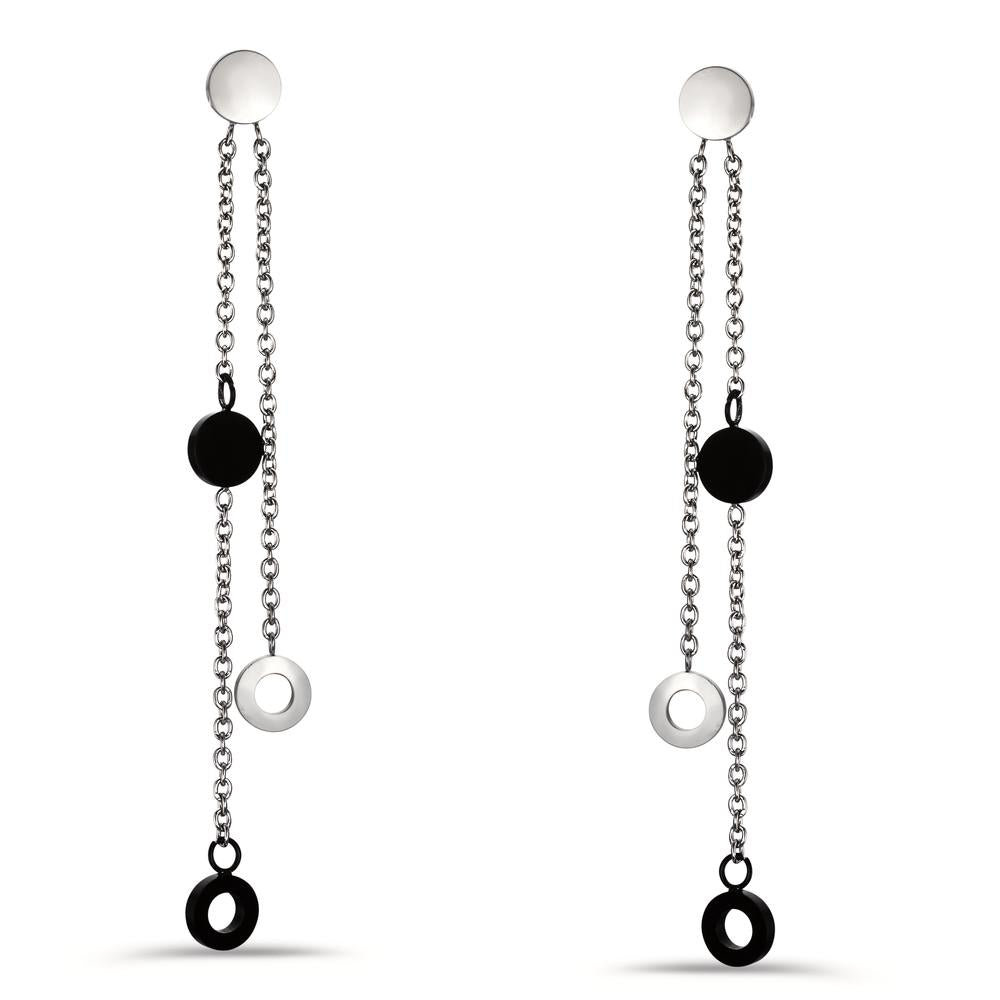 Pendant d'oreilles Acier inoxydable noir PVD