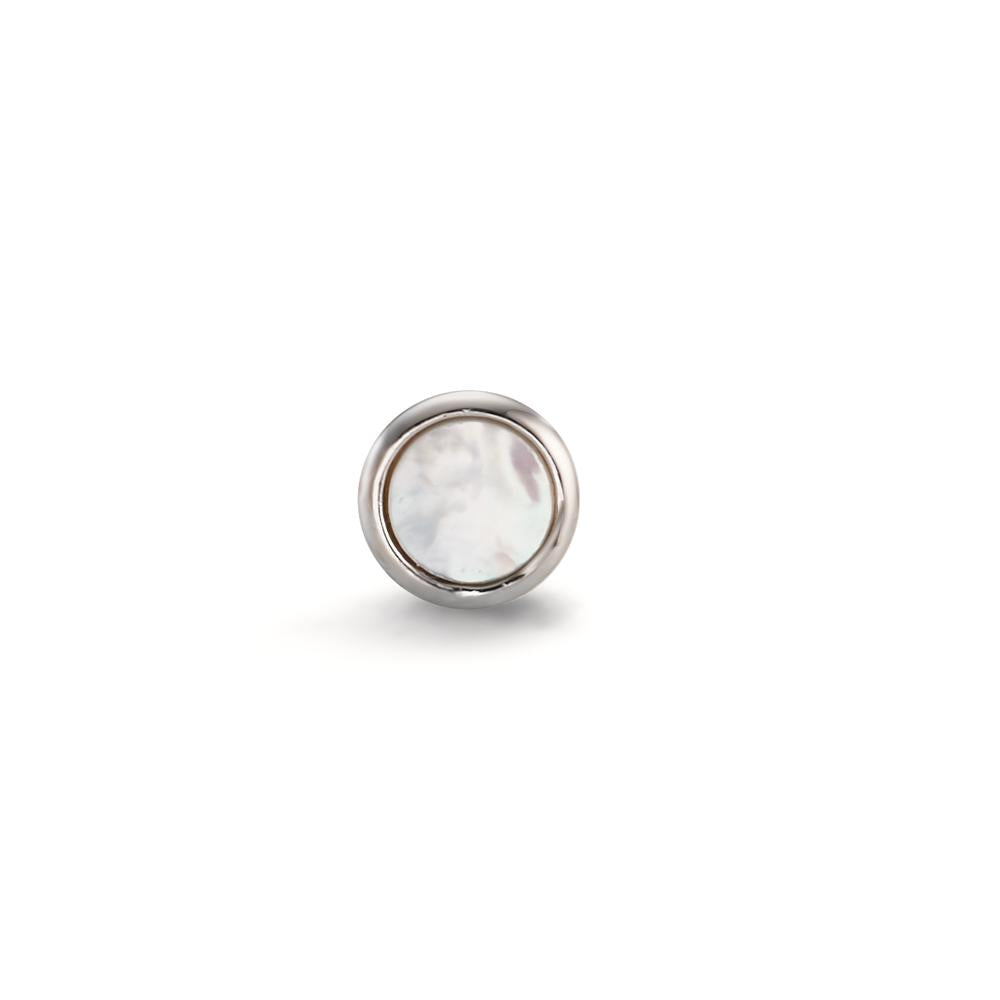 Piercing Argent Rhodié nacre Ø5 mm