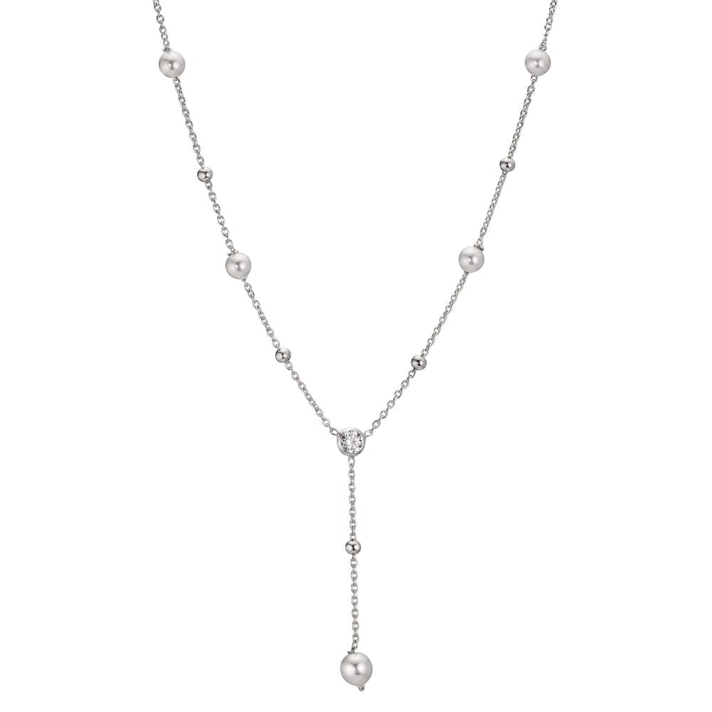 Collier Argent Zircone Rhodié 40-44 cm