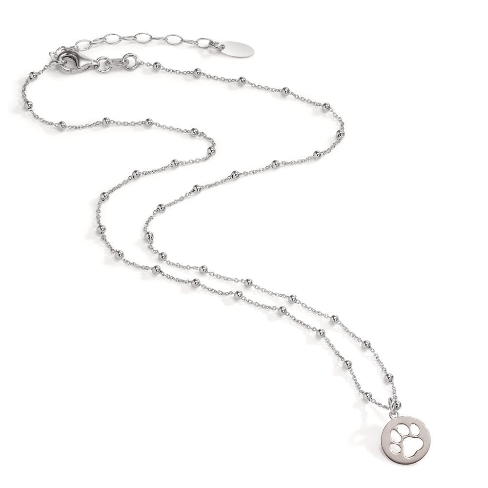 Collier Argent rosé Bicolore Patte 40-44 cm