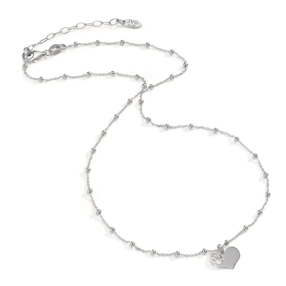 Collier Argent Rhodié Patte 40-44 cm