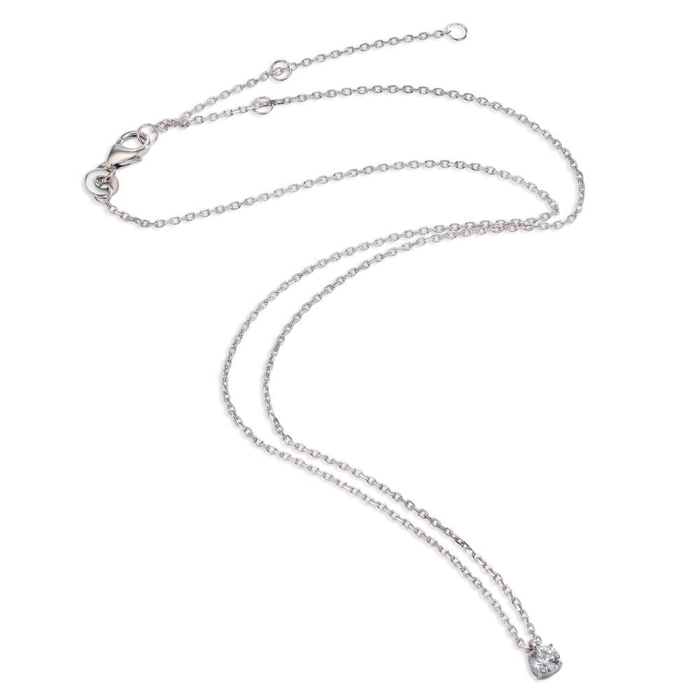 Collier Argent Zircone Rhodié 40-45 cm