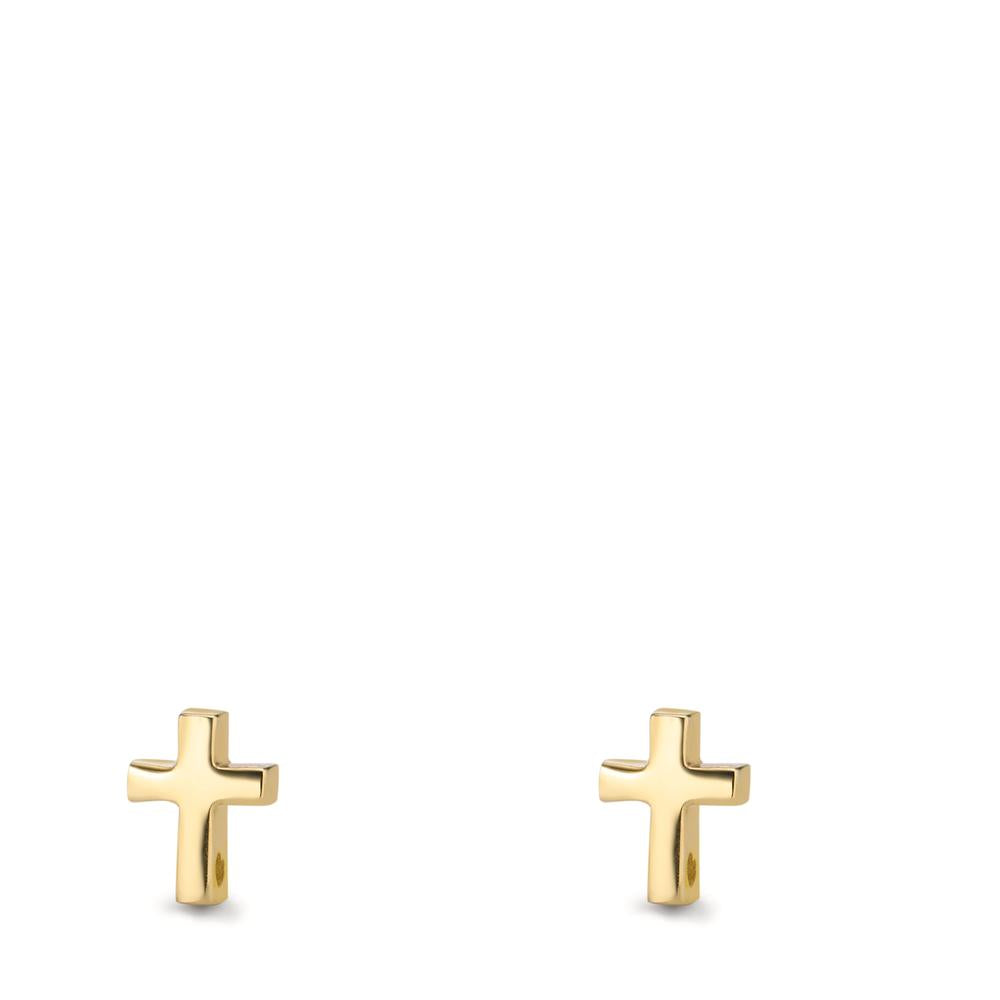 Ohrstecker 585/14 K Gelbgold Kreuz