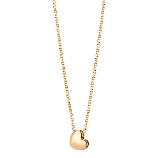 Collier 585/14 K Gelbgold Herz verstellbar