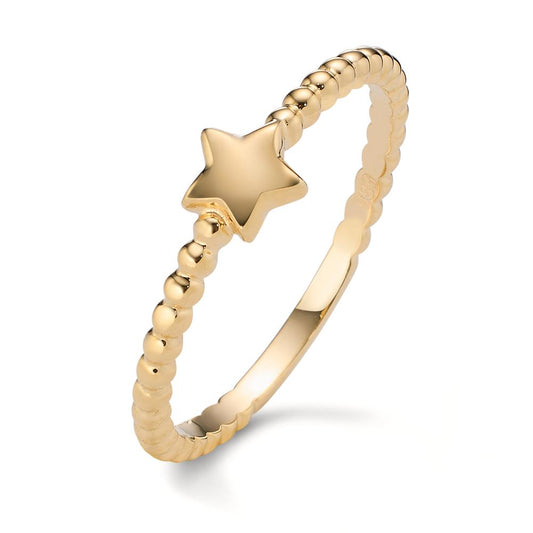 Fingerring 585/14 K Gelbgold Stern