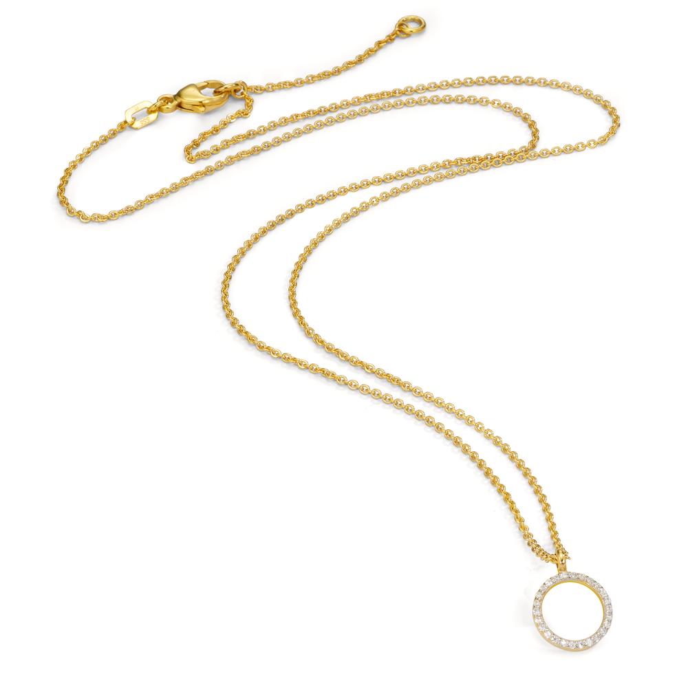 Collier Or jaune 9K Zircone 42-45 cm