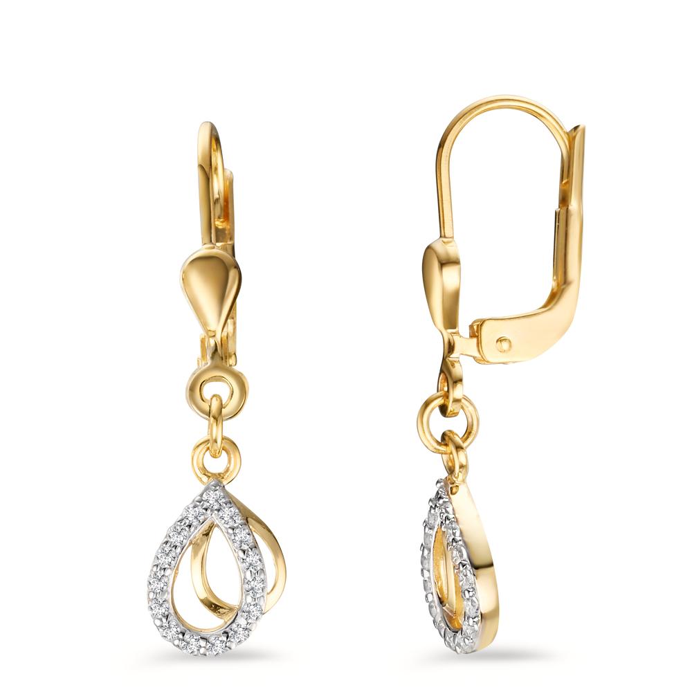 Orecchini Oro giallo 375/9K Zirconia