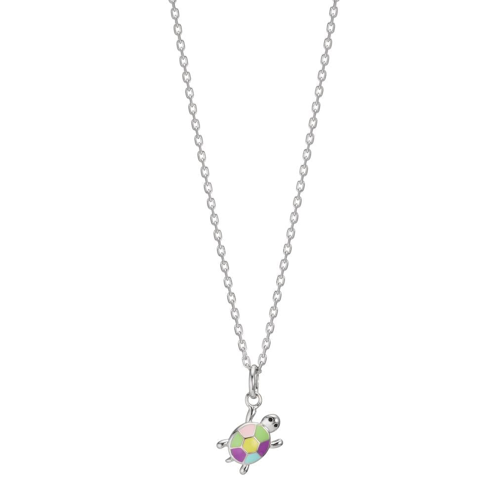 Chaînette avec pendentif Argent Rhodié Tortue 36-38 cm