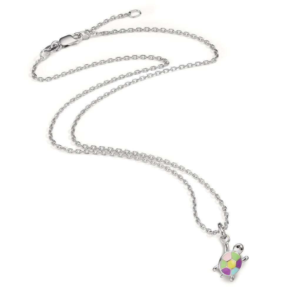 Chaînette avec pendentif Argent Rhodié Tortue 36-38 cm