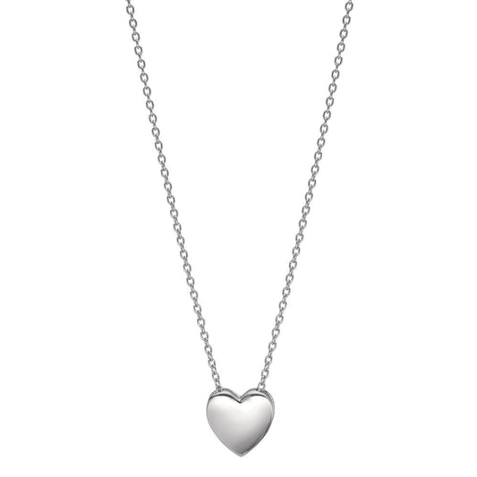 Collana Argento rodiato Cuore 42-45 cm