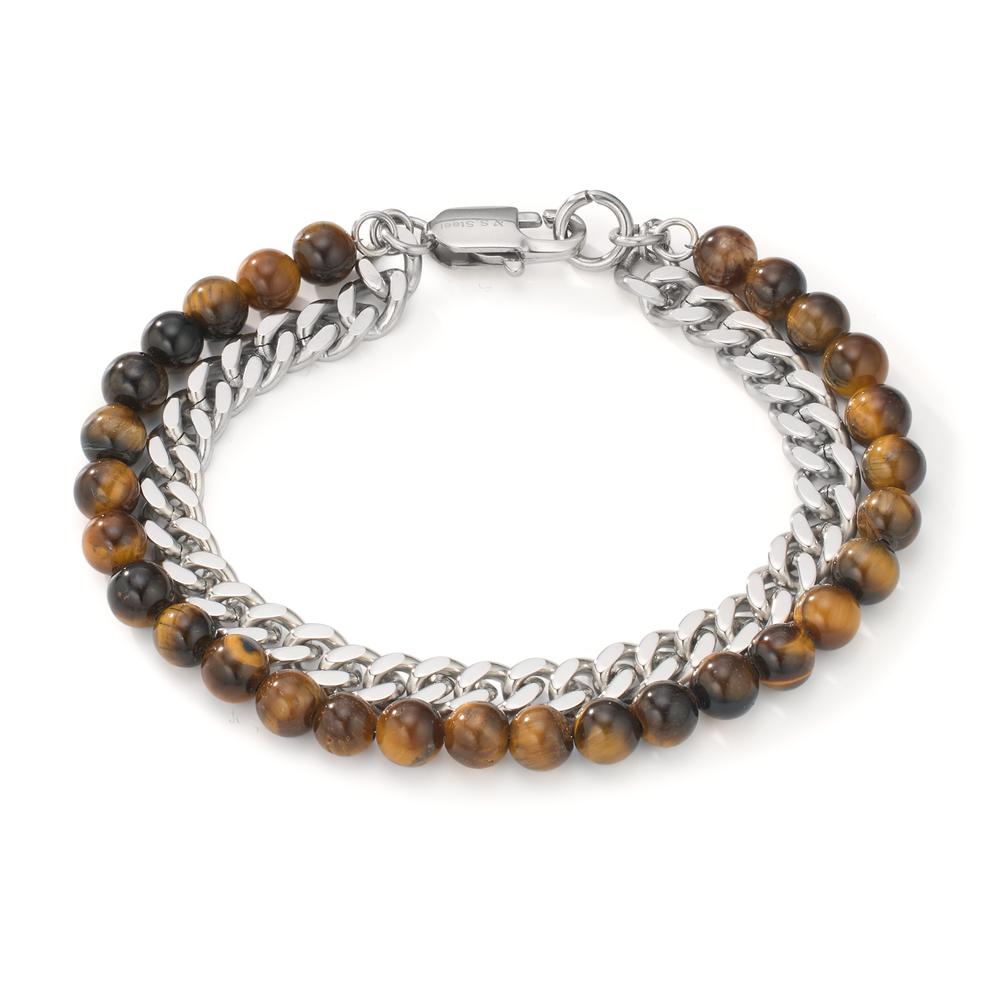 Bracelet Acier inoxydable L’œil de tigre 21 cm