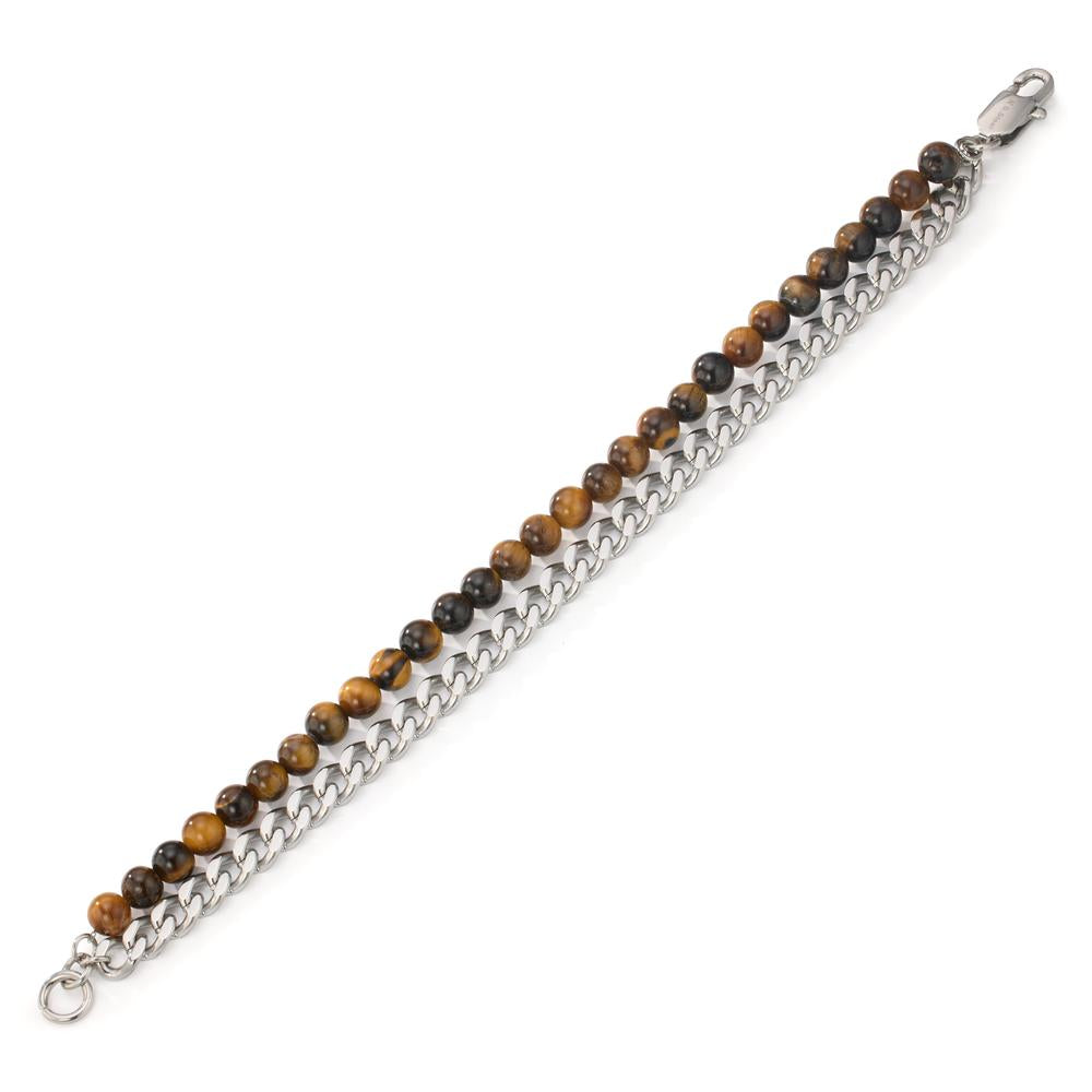 Bracelet Acier inoxydable L’œil de tigre 21 cm