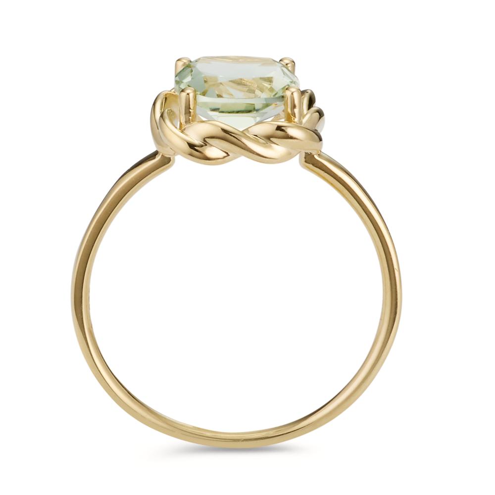 Bague Or jaune 14K Améthyste vert