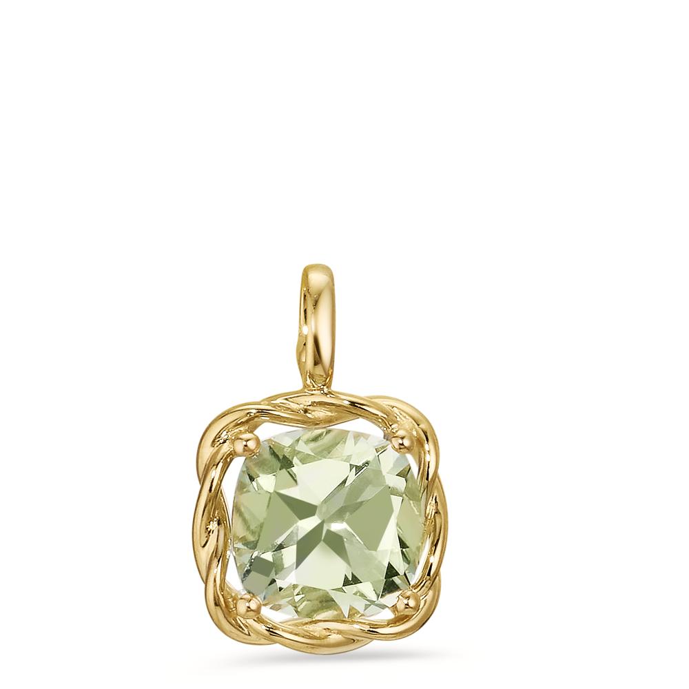 Pendentif Or jaune 14K Améthyste vert