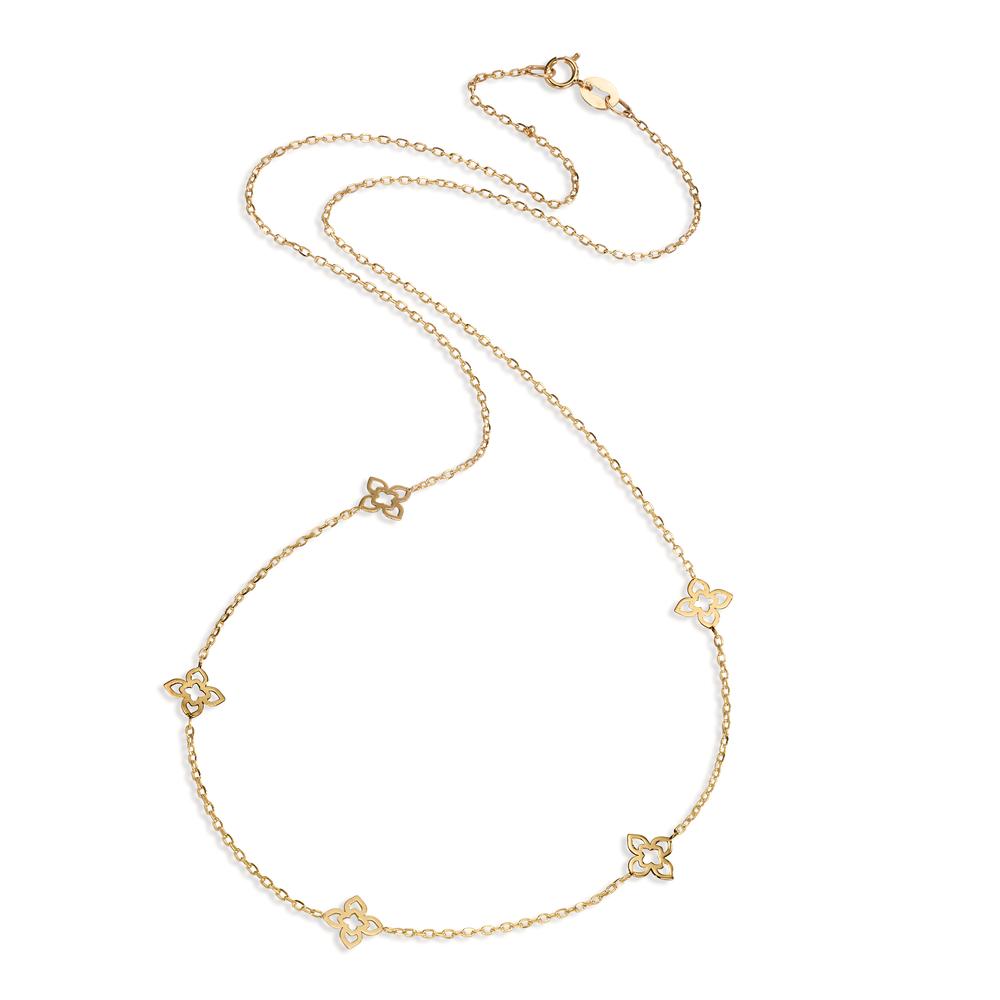 Collier Or jaune 14K Fleur 45 cm