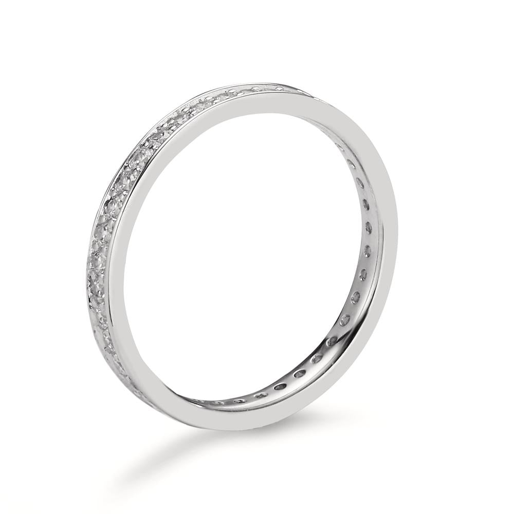 Memory Ring 585/14 K Weissgold Zirkonia