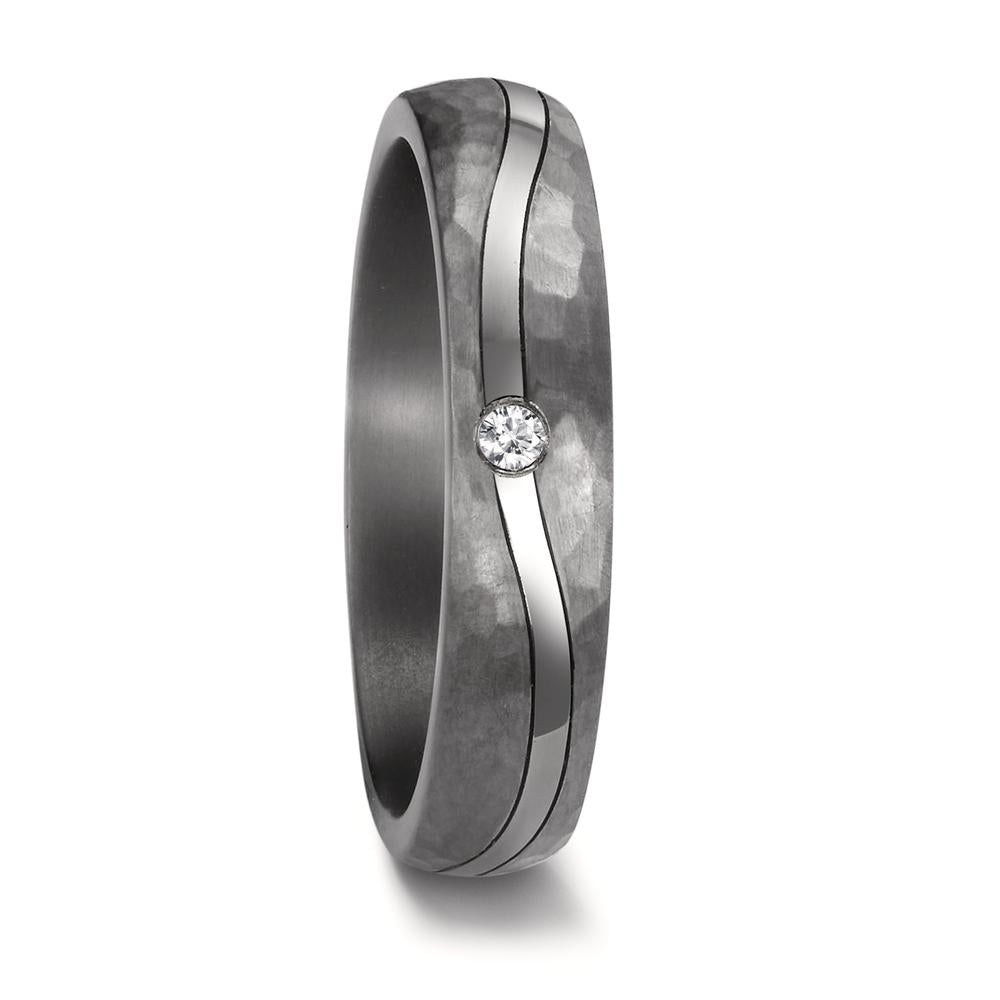 Partnerring 999 Tantal Diamant 0.02 ct, tw-si