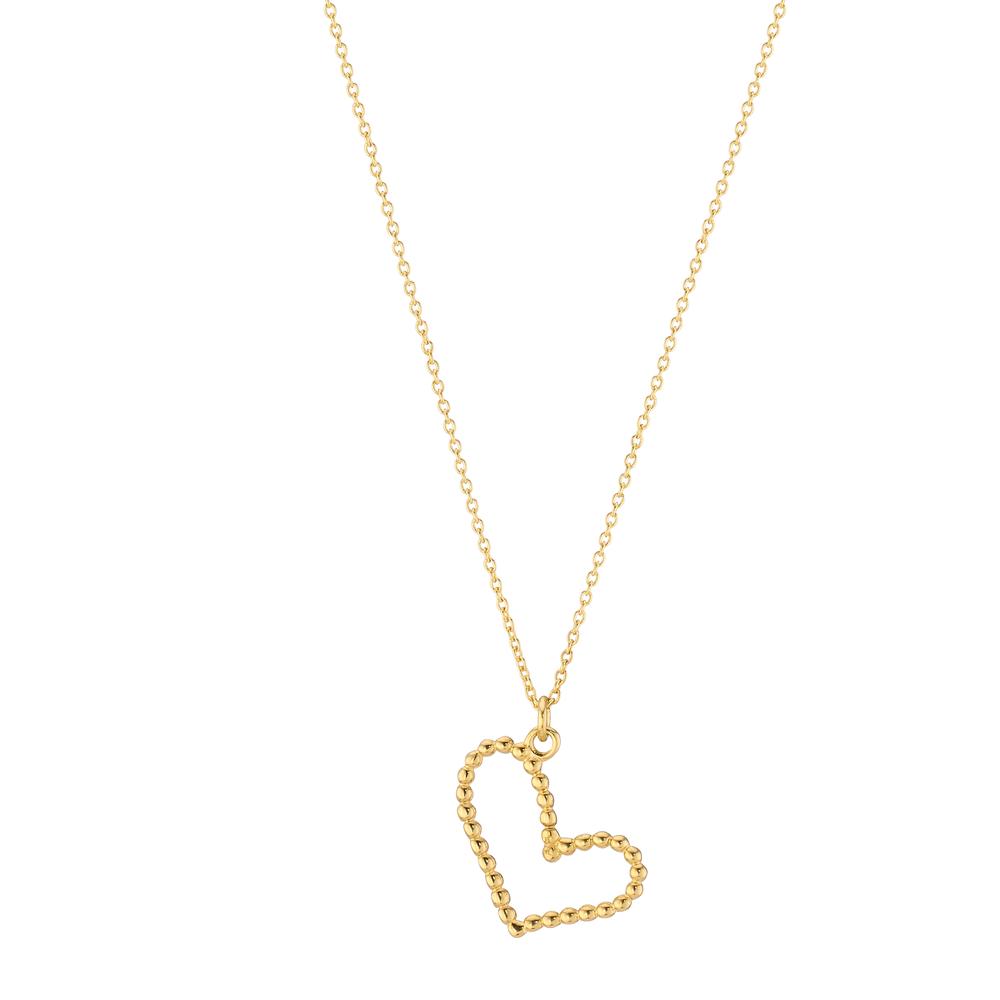 Collier 585/14 K Gelbgold Herz verstellbar