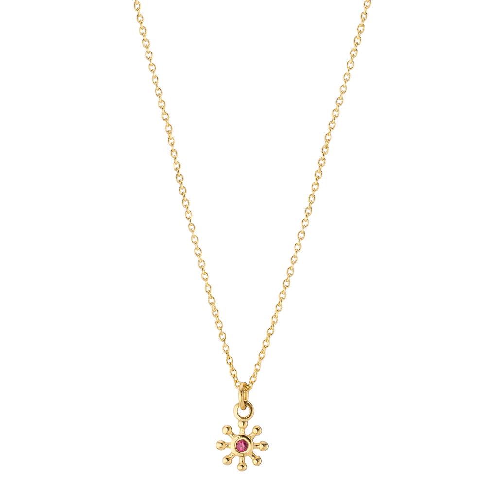 Collana Oro giallo 585/14 kt Rubino 0.014 ct 39-42 cm