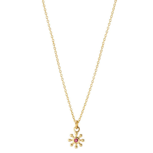 Collana Oro giallo 585/14 kt Rubino 0.014 ct 39-42 cm