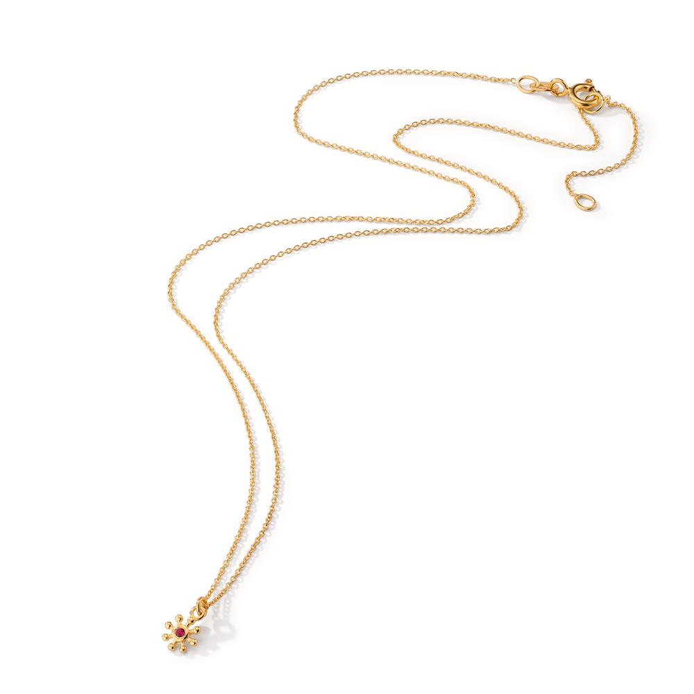 Collana Oro giallo 585/14 kt Rubino 0.014 ct 39-42 cm