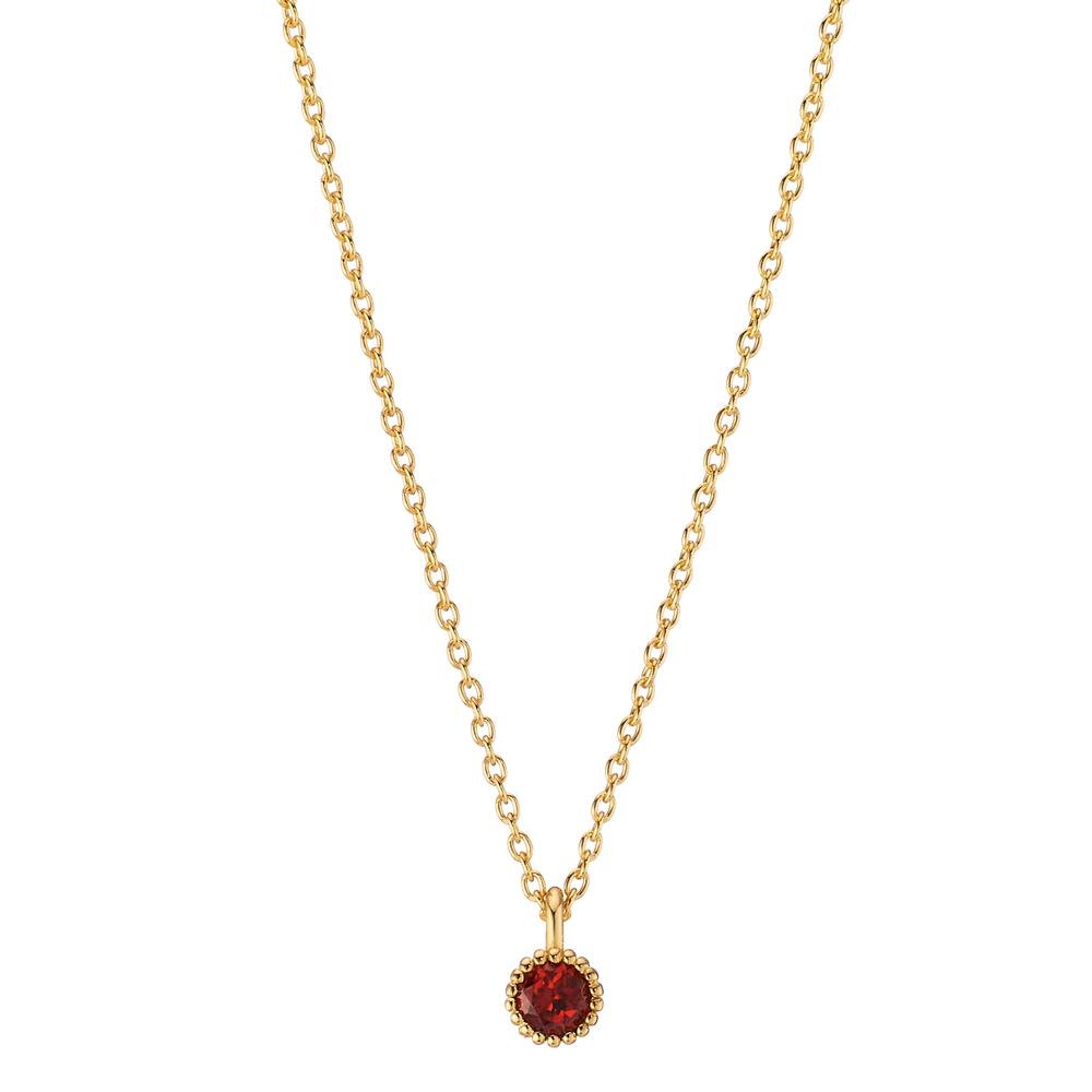 Collana Oro giallo 585/14 kt Granato 0.08 ct 39-42 cm