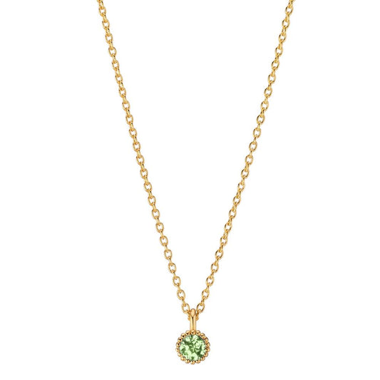 Collana Oro giallo 585/14 kt Peridoto 0.07 ct 39-42 cm