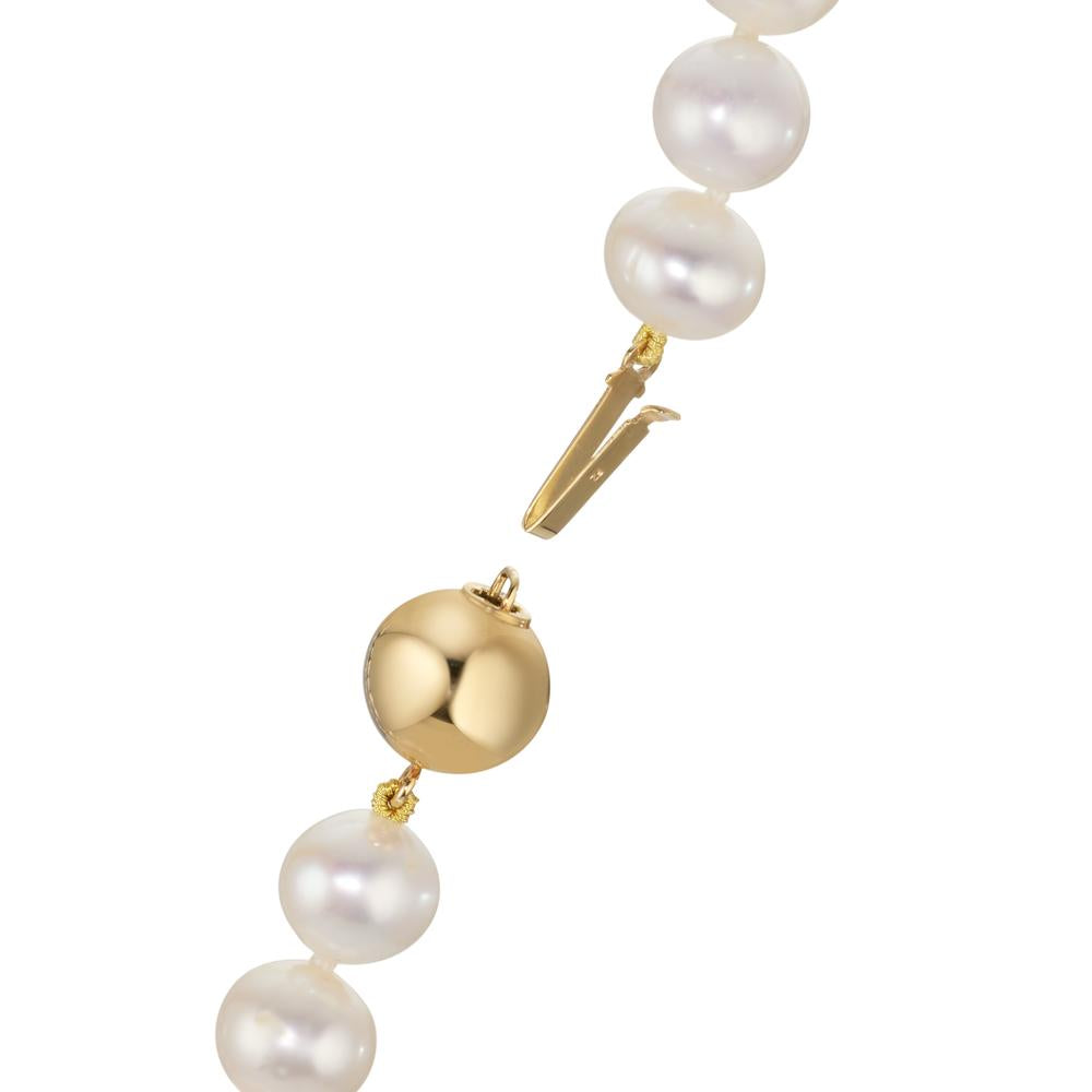 Collier Or jaune 18K perle d'eau douce 45 cm