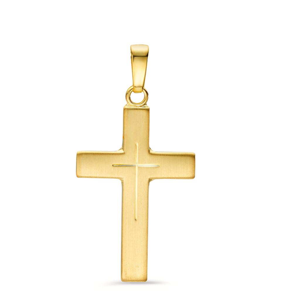 Pendentif Or jaune 9K Croix