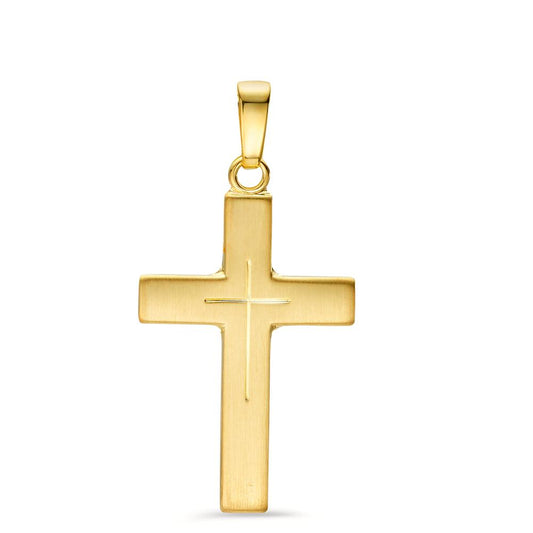 Pendentif Or jaune 9K Croix