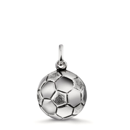 Pendentif Argent Patinée Football Ø13 mm