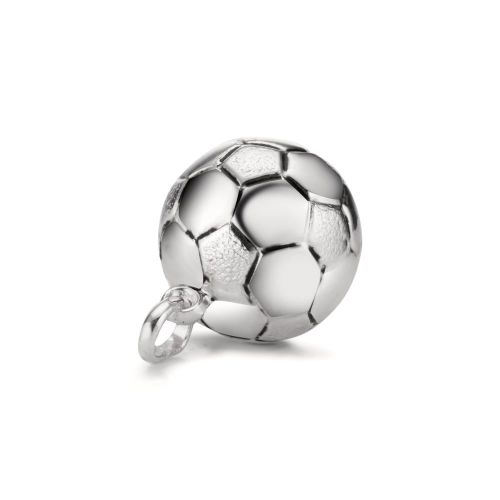 Pendentif Argent Patinée Football Ø13 mm