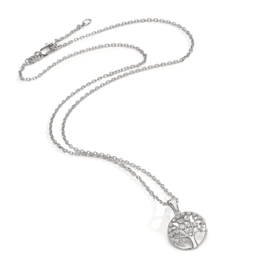 Chaînette avec pendentif Argent Rhodié Arbre de la vie 40-42 cm