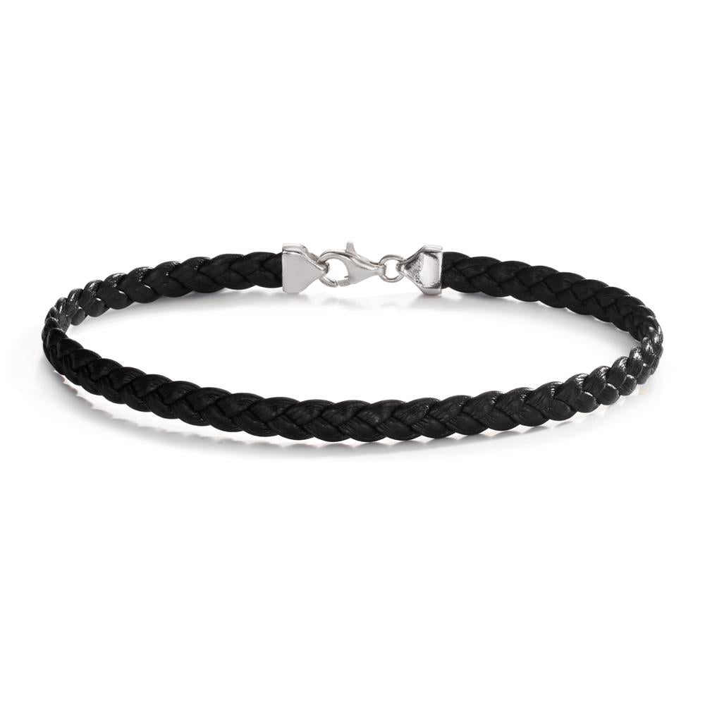 Bracciale Argento, Pelle rodiato 21 cm