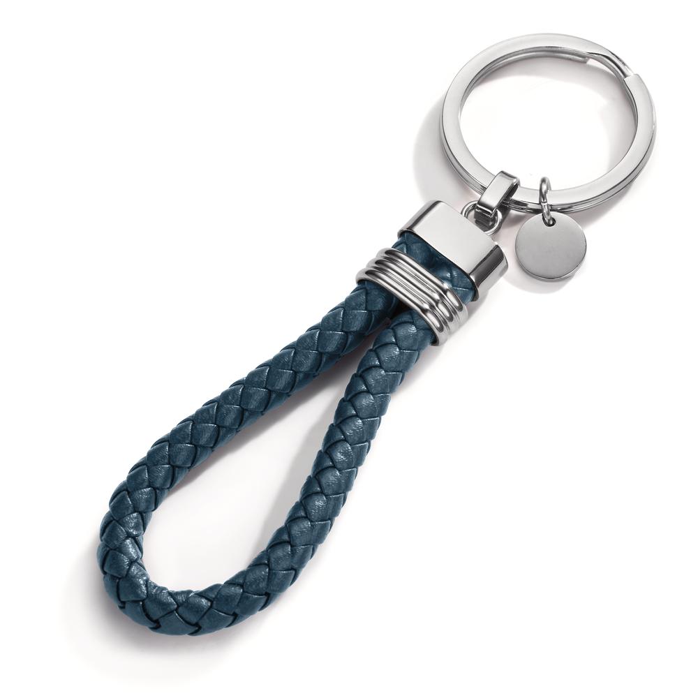 Porte-clés Acier inoxydable, Cuir 11 cm Ø30 mm