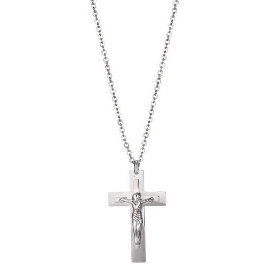 Collier Acier inoxydable Croix 50 cm