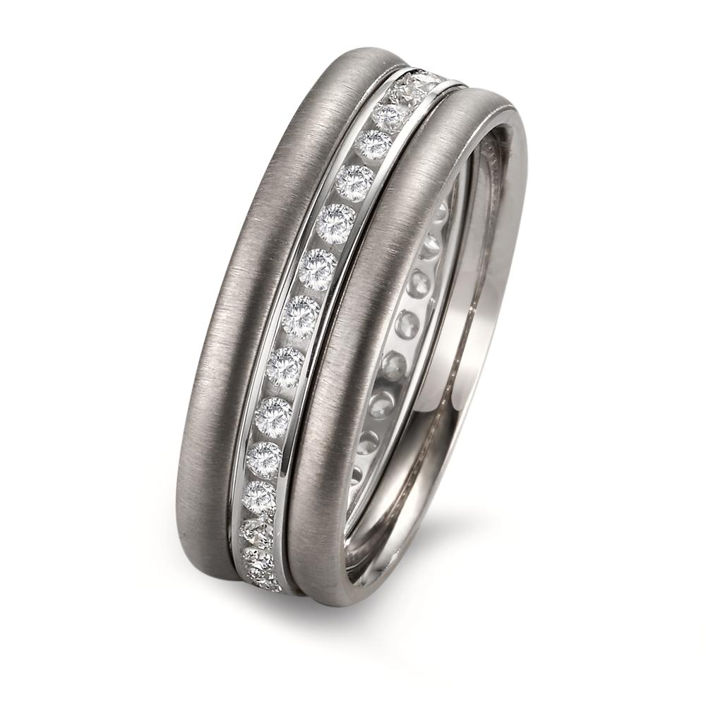 Ringset 3-teilig mit Diamant