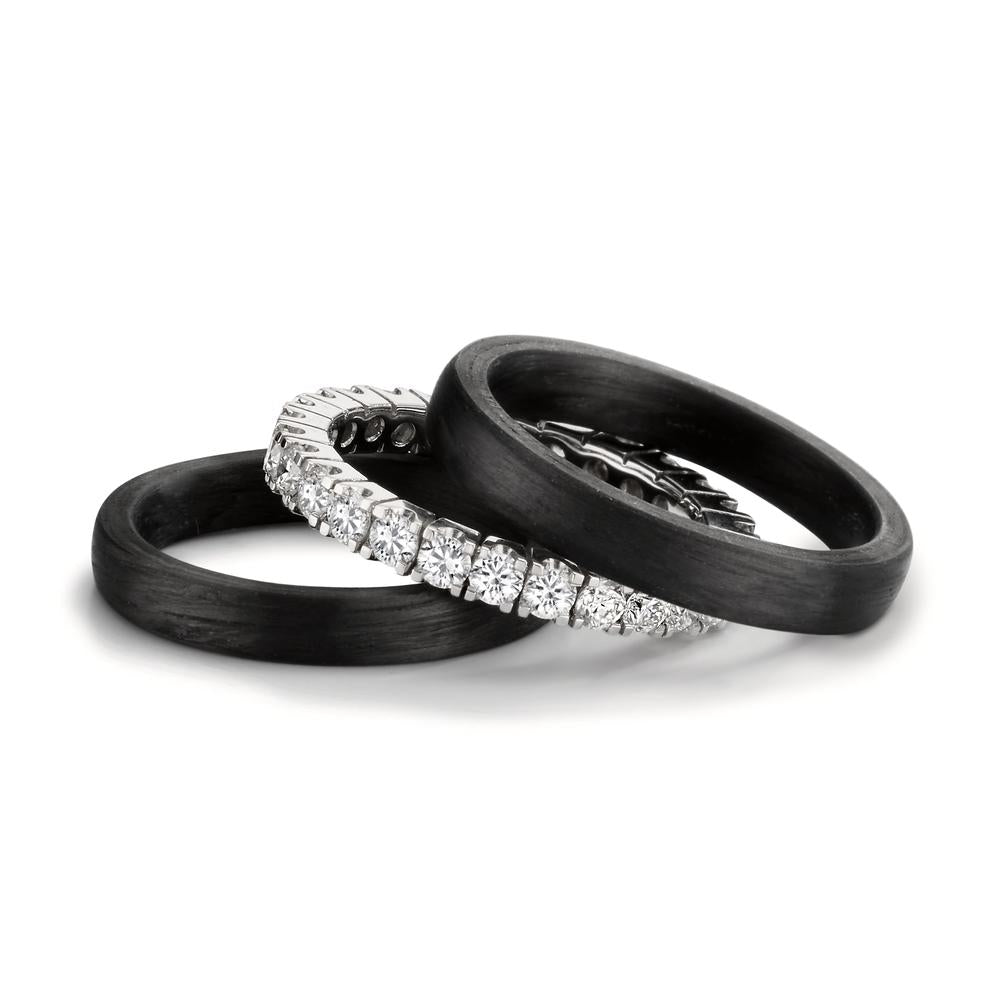 Ringset 3-teilig mit Diamant