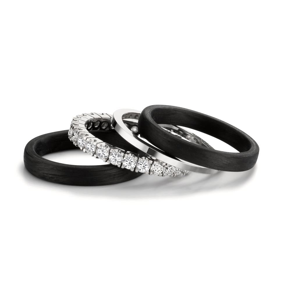 Ringset 4-teilig mit Diamant