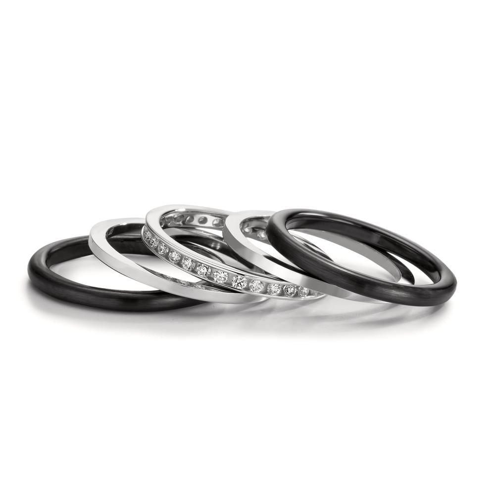 Ringset 5-teilig mit Diamant