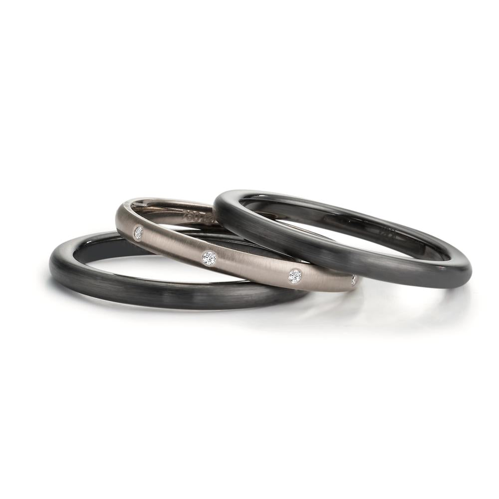 Ringset 3-teilig mit Diamant