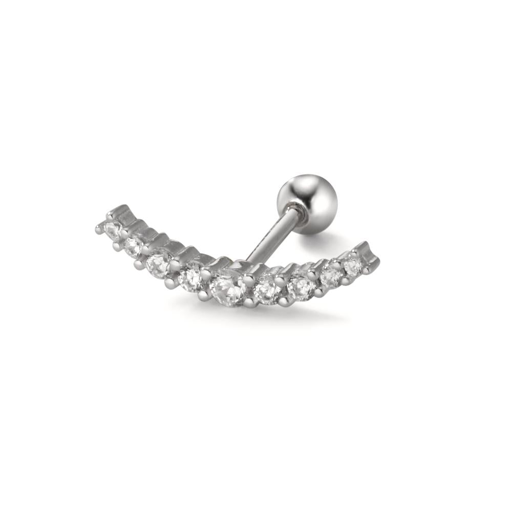 Piercing Argent Zircone 9 Pierres Rhodié