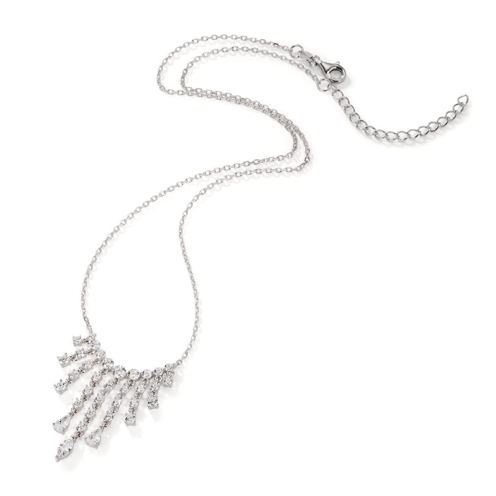 Collier Argent Zircone Rhodié 40-45 cm