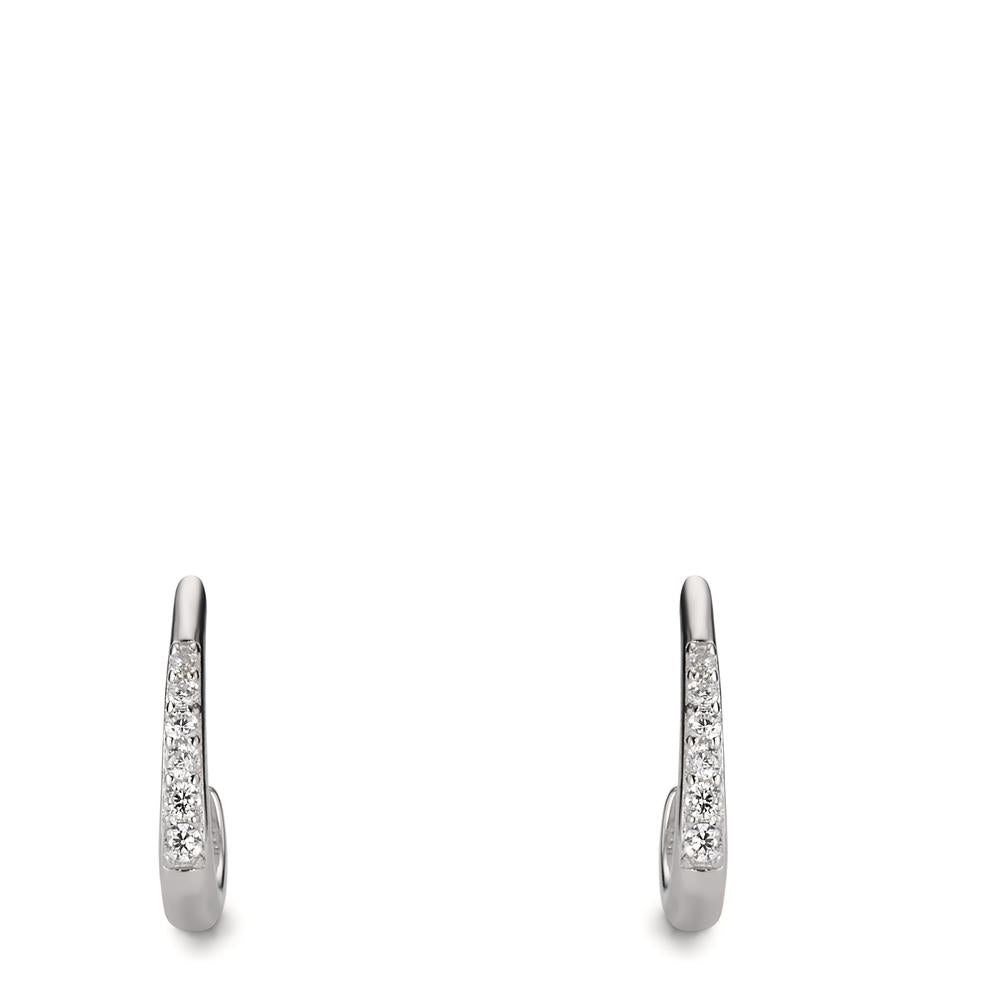 Orecchini Argento Zirconia 12 pietra rodiato