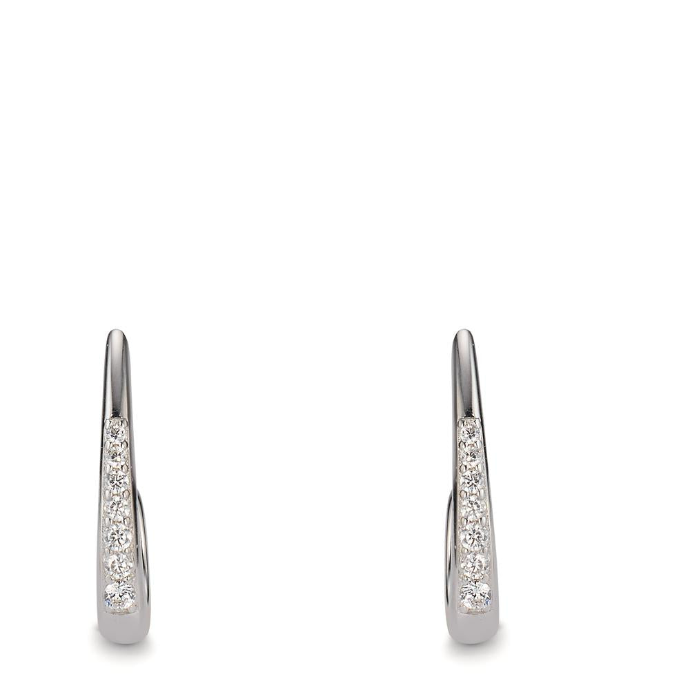 Orecchini Argento Zirconia 14 pietra rodiato